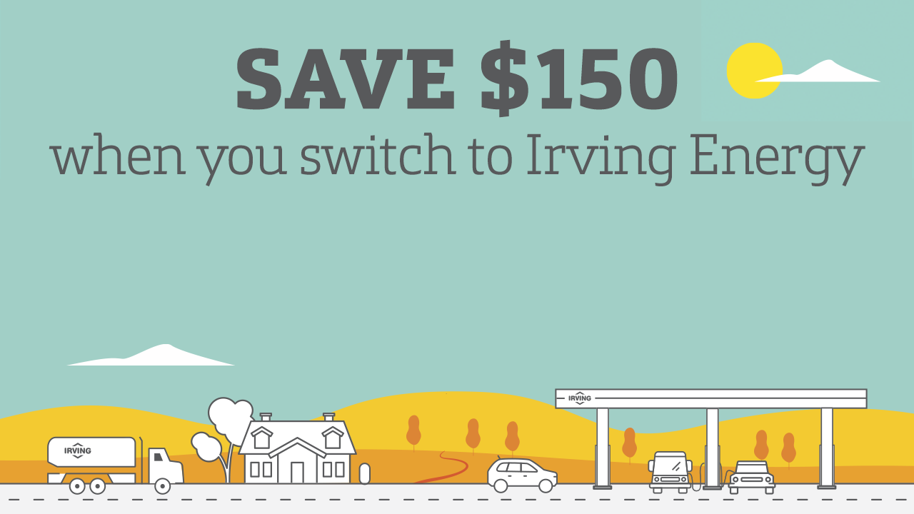 Save $150 when you switch to Irving Energy
