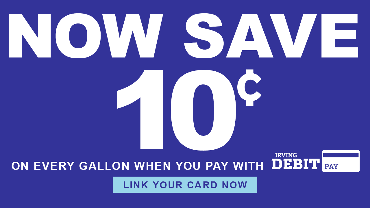 Irving Debit Pay - Save 10 cents when you link your card