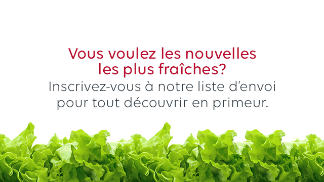 Invitation à s’inscrire à une infolettre pour recevoir les dernières nouvelles en primeur.