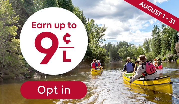Earn up to 9 cents/liter