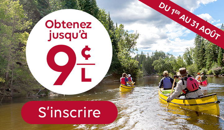 August 9 cents per liter offer